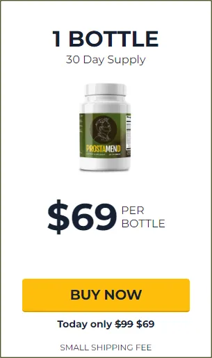 ProstaMend 30-Day Supply Bottle – Buy Now button linking to official vendor site